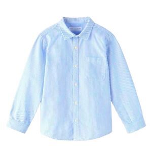 Zara Boys Striped Button Up Shirt-Size 10